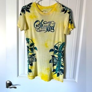Beautiful distressed ladies Sinful short.